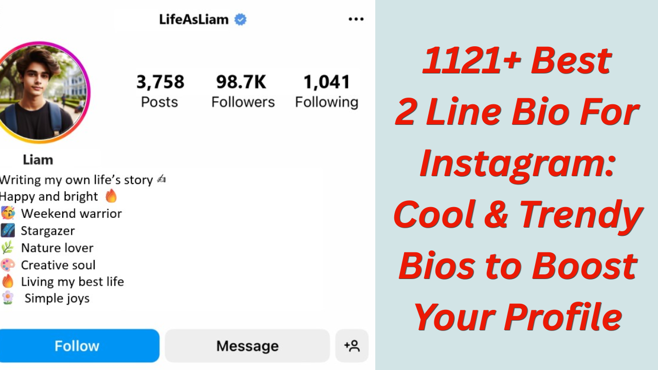 2 Line Bio For Instagram